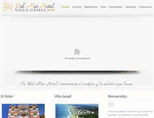 Tablet Screenshot of belmarhotel.com.ar